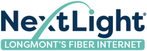 NextLight logo with tagline Longmont's Fiber Internet