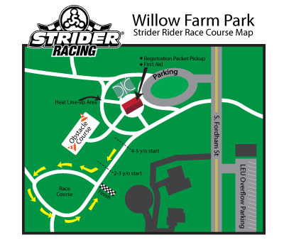 Strider Glider Race Course Map