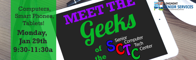SCTC's Meet The Geeks slider