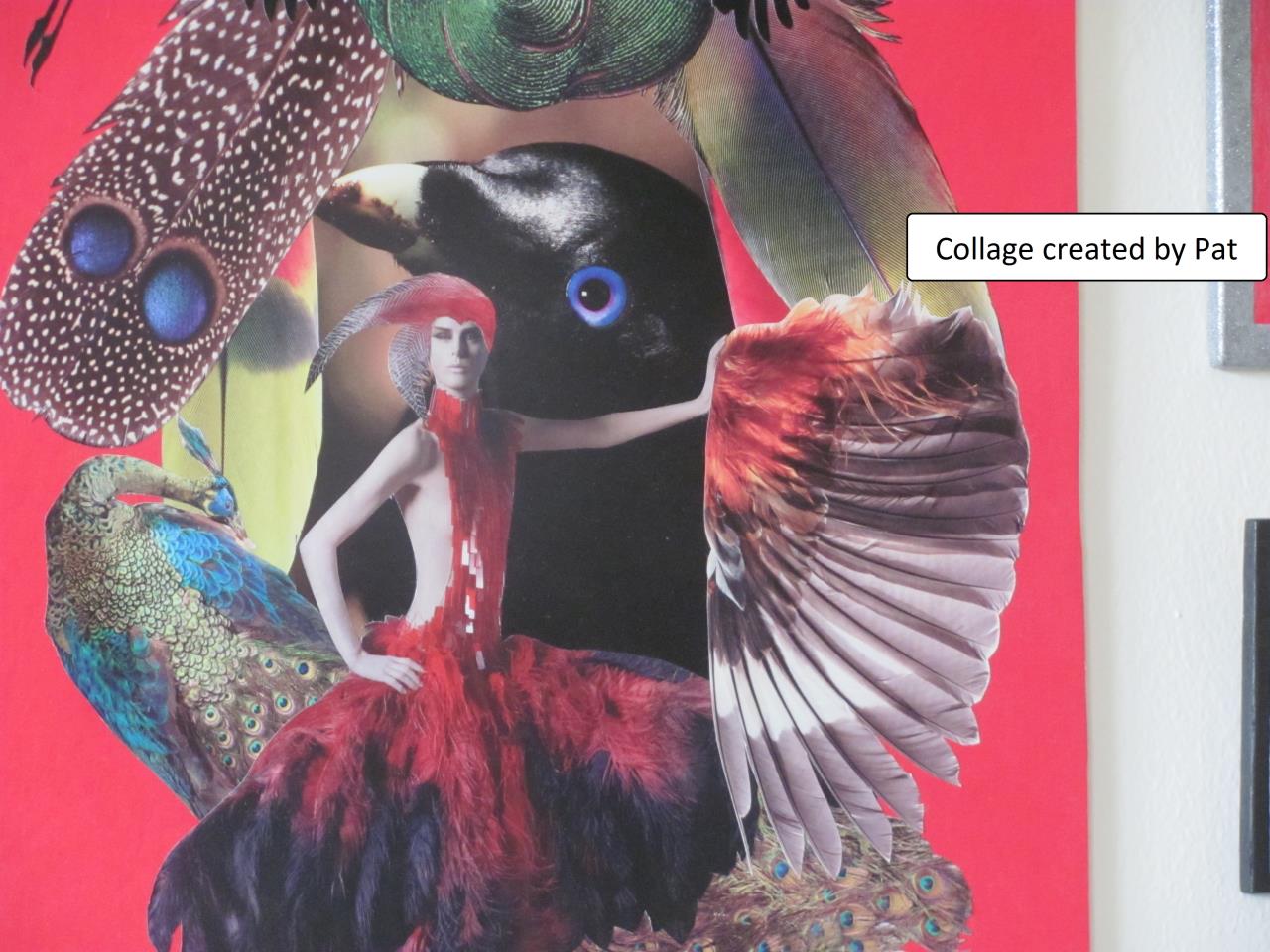 pat with collage carving