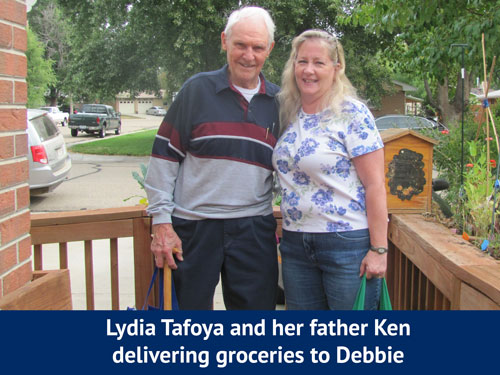 Lydia and Ken delivering groceries for Cultivate