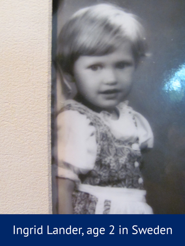 Ingrid Lande at age 2