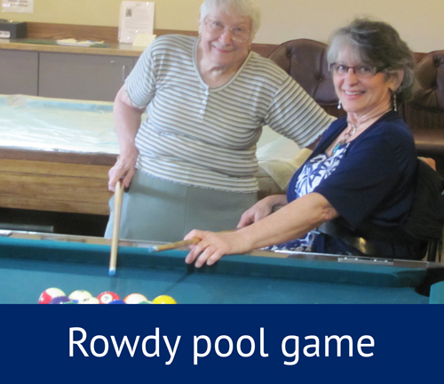 a rowdy pool game