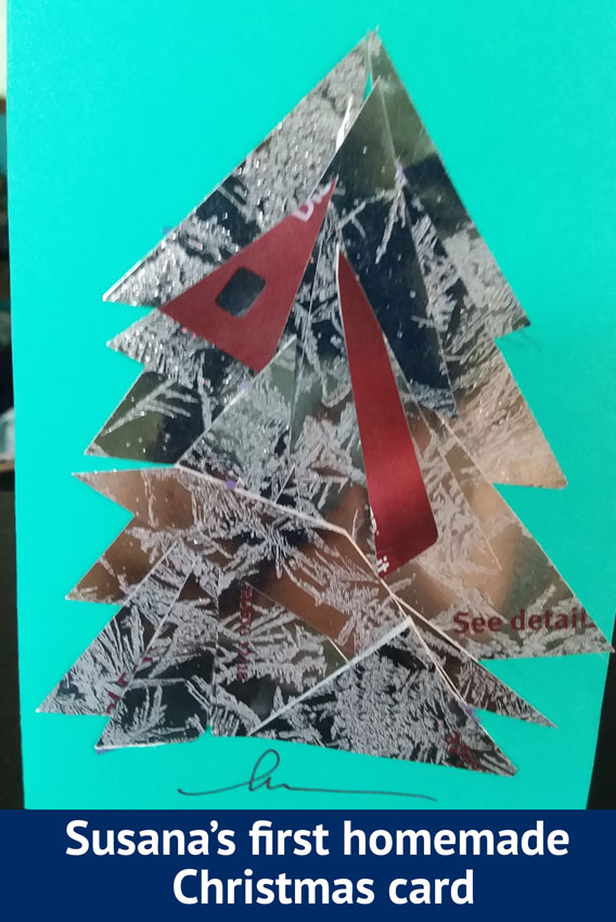 Susana's First Christmas Card