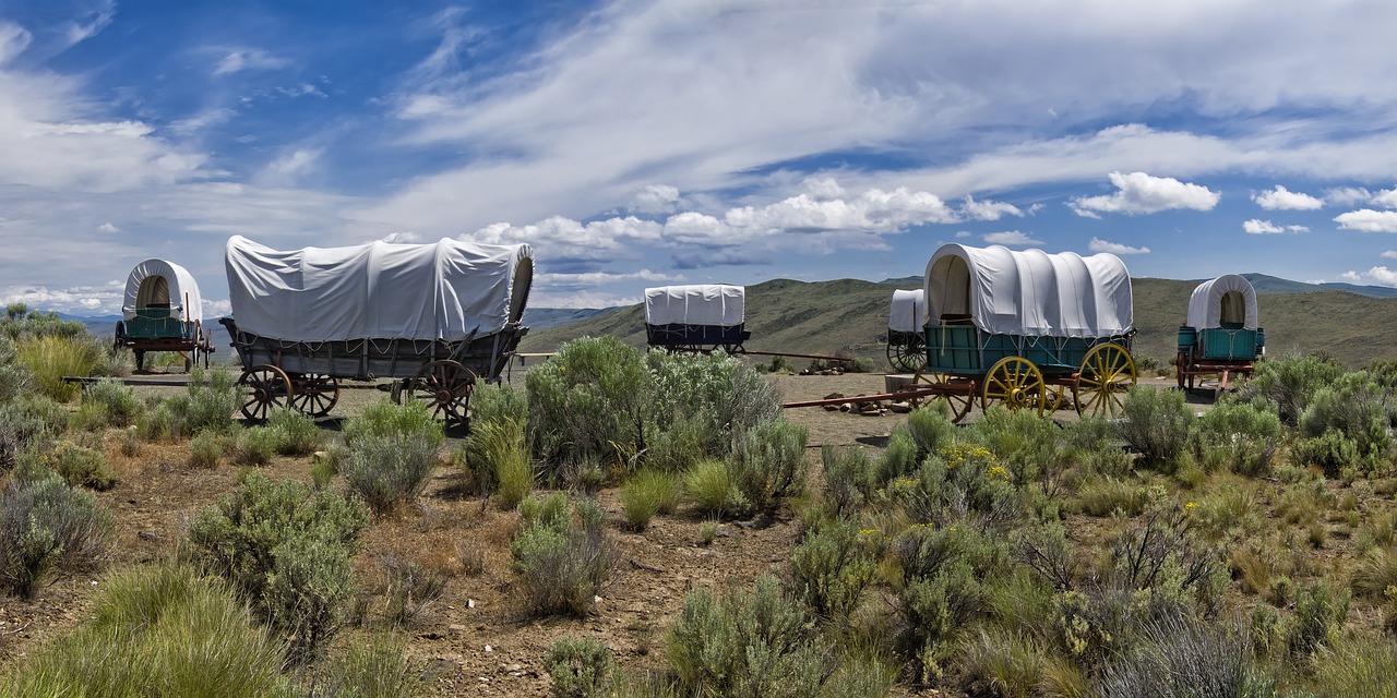 Oregon Trail wagon train