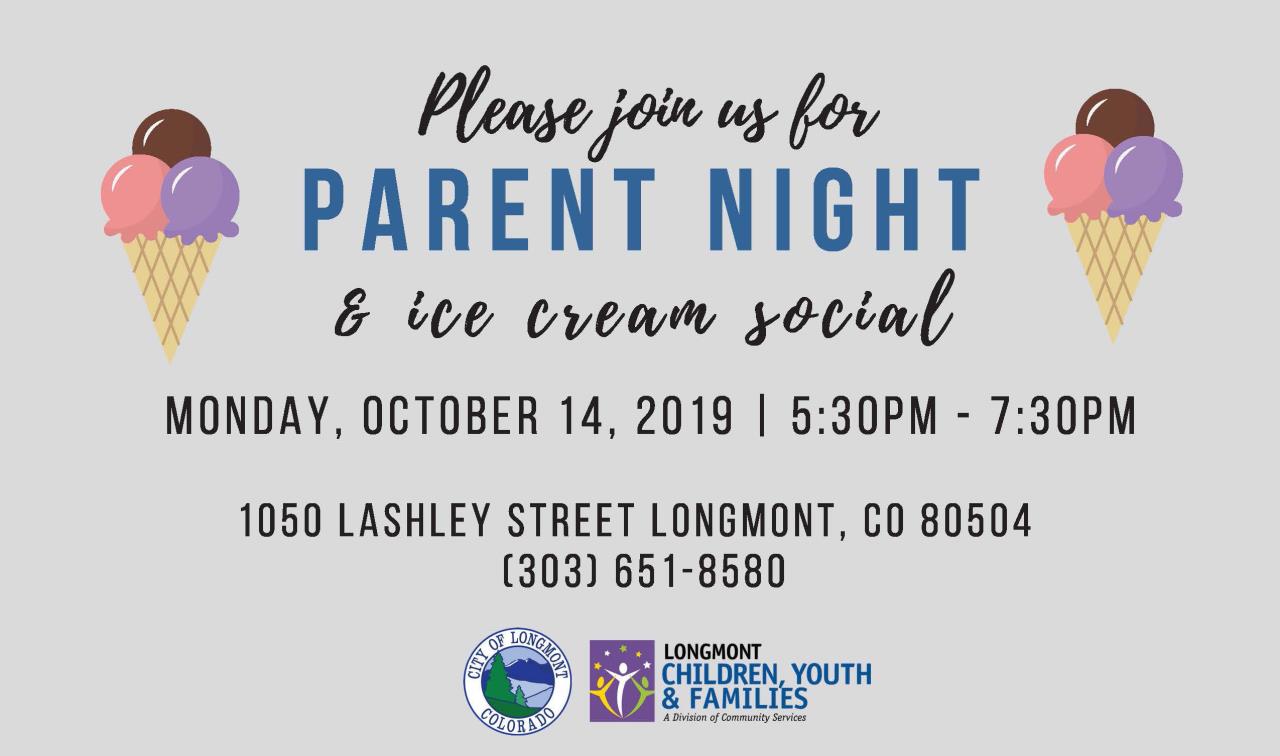 Join us for Parent Night at the Children, Youth and Family Center