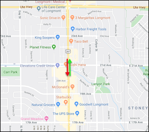 Accident blocks Southbound Main Street at 21st Avenue
