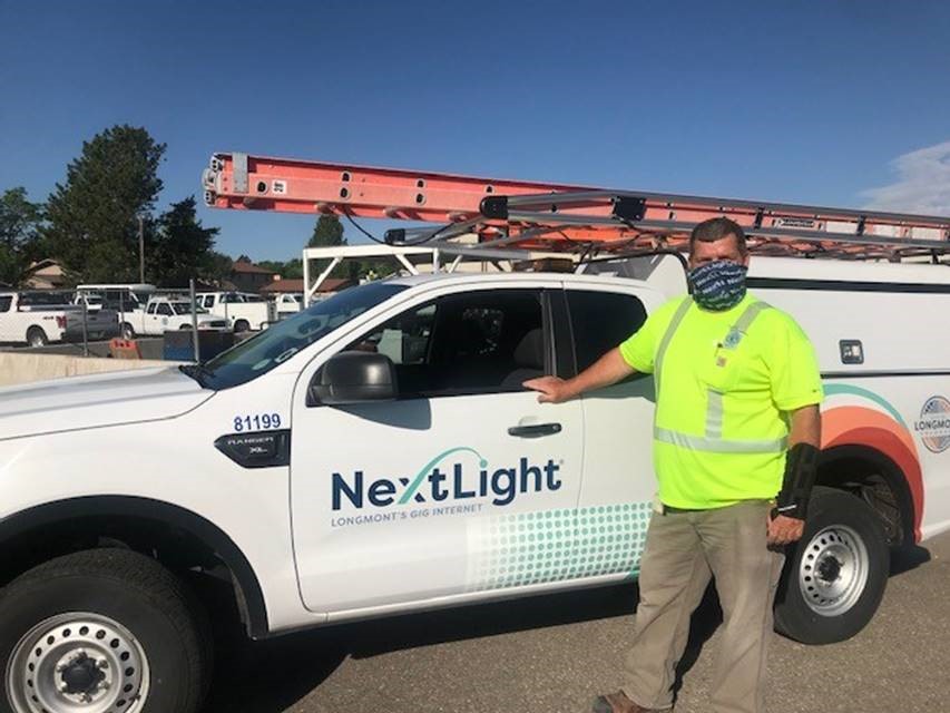 NextLight Truck With New Logo and Masked Installer
