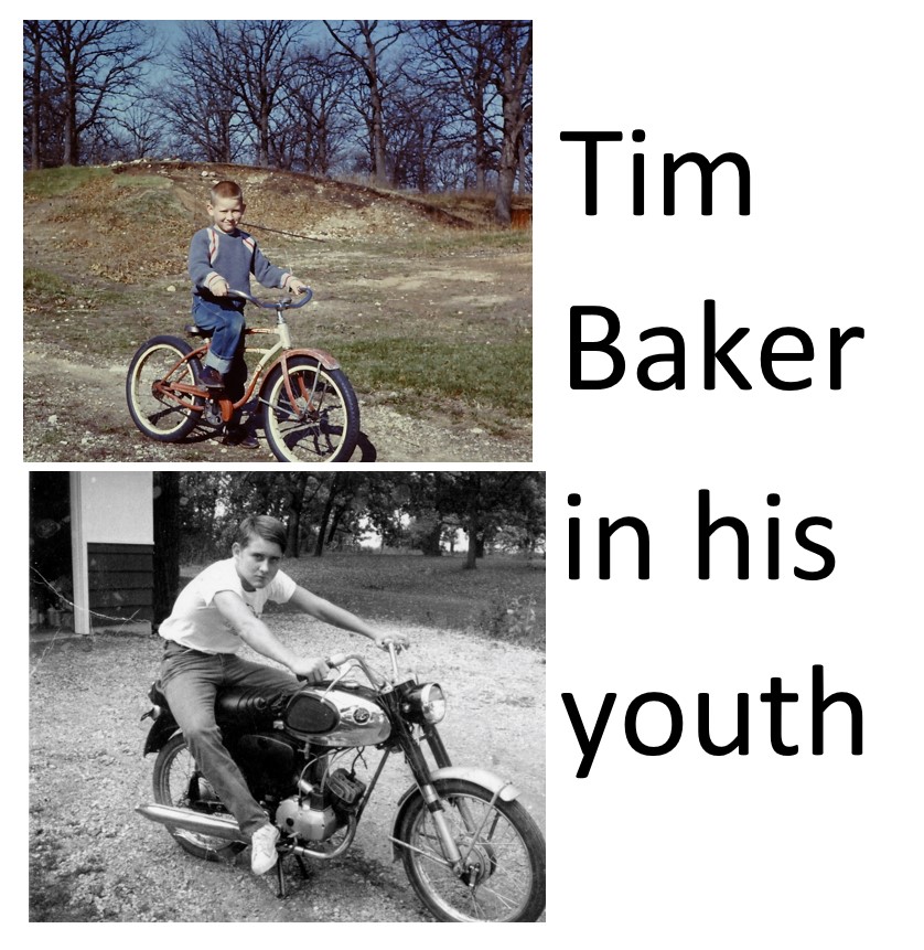 Tim Baker in his youth
