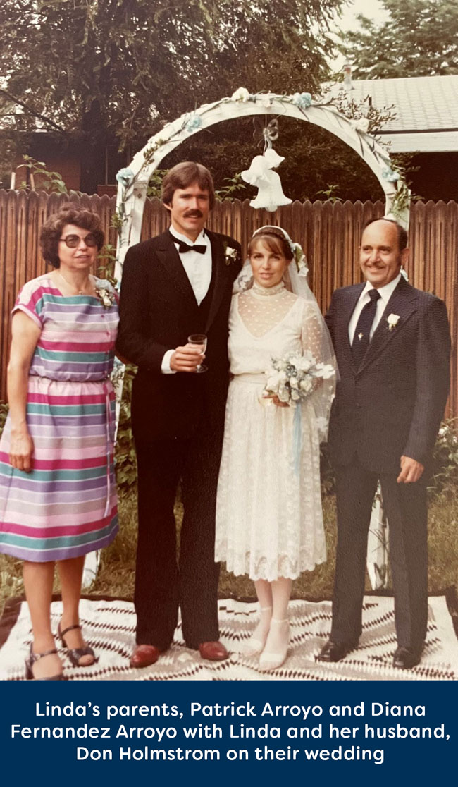 "LInda Arroyo's parents, Jose and Eloise"