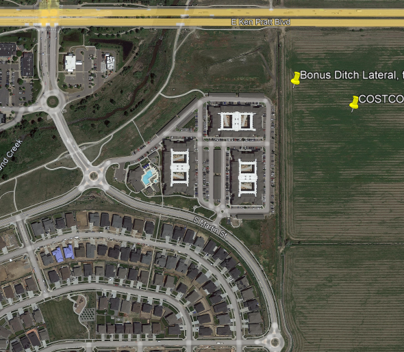 Bonus Ditch burn map shows the prescribed burn area