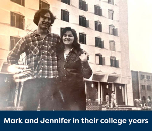 Jennifer and Mark in college years