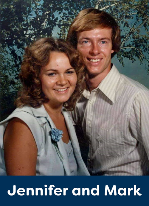 Jennifer and Mark early marriage portraits