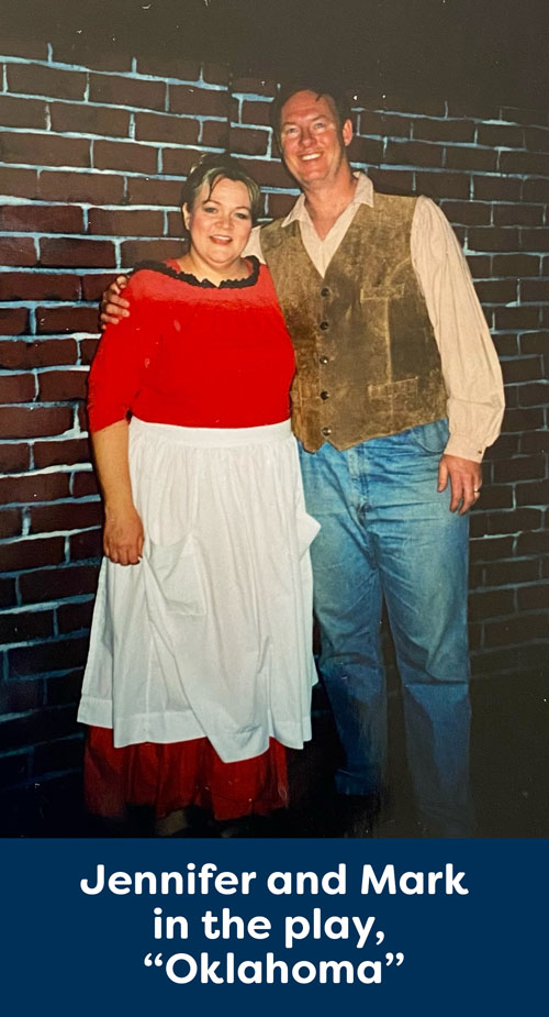 Jennifer and Mark in the play Oklahoma!