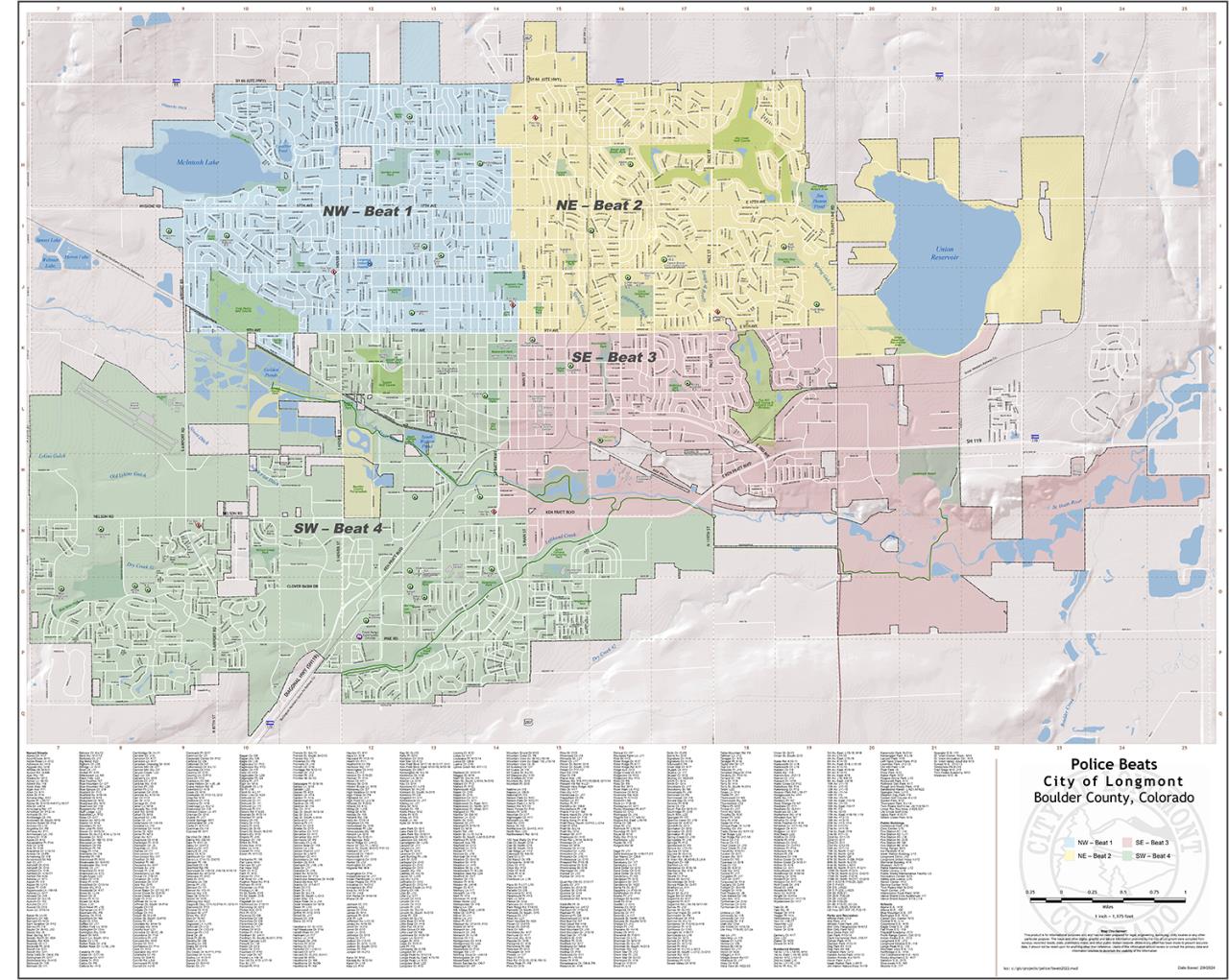 Beat Maps - City of Longmont