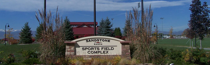 Sandstone Ranch Ballfield Sign