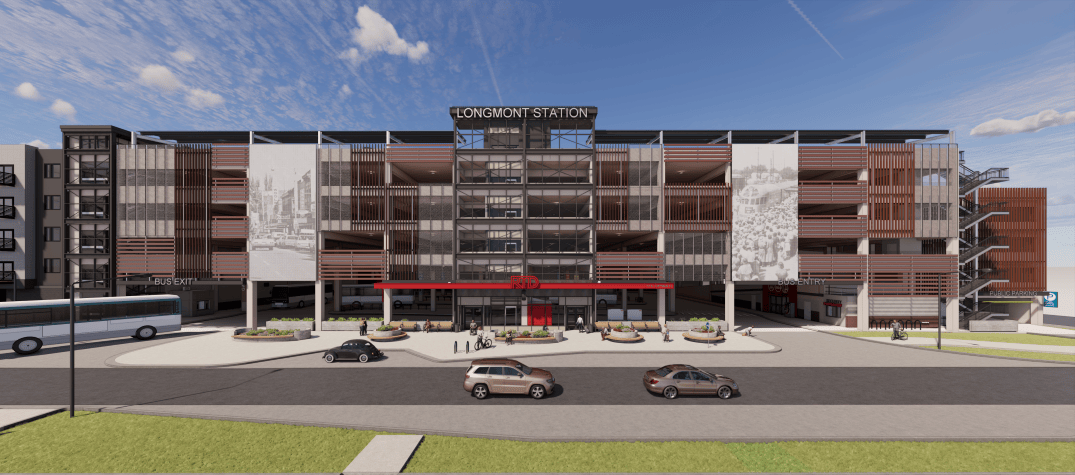 architectural rendering of the 1st and Main Transit Station