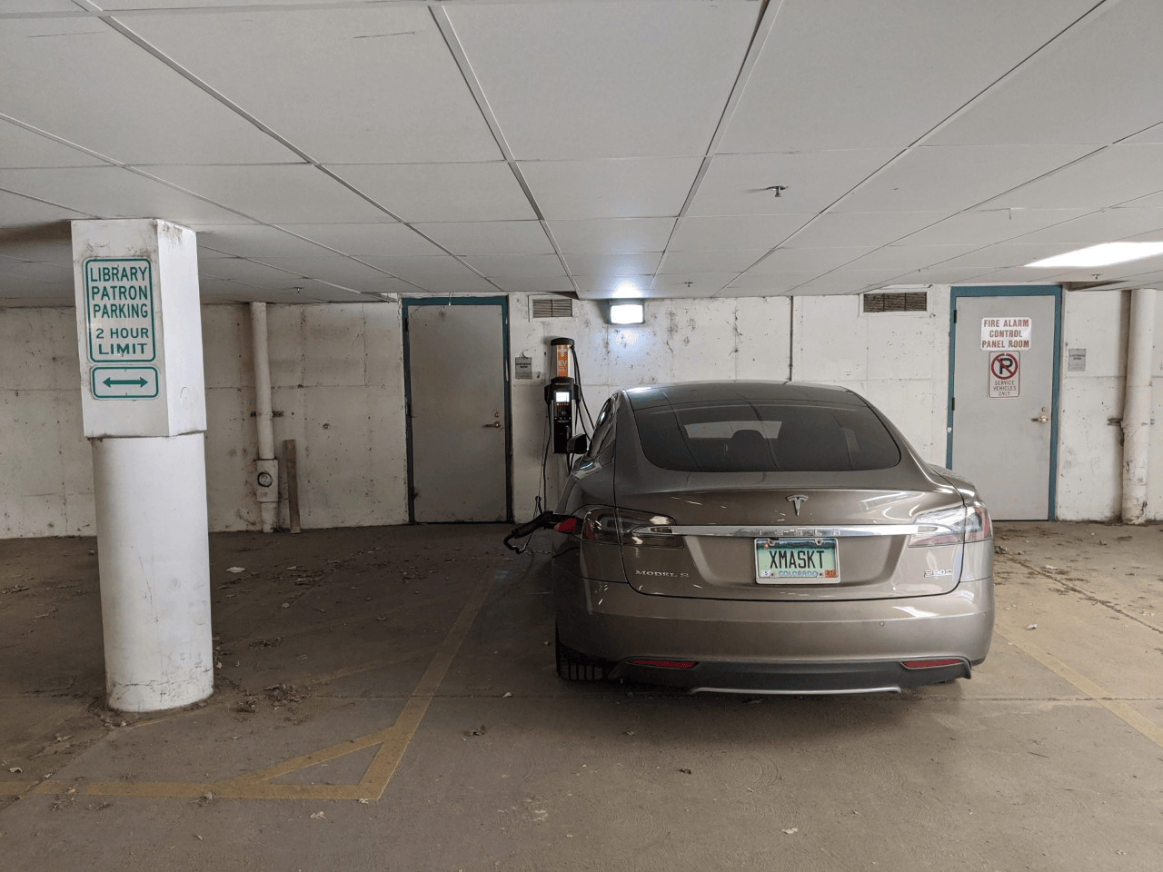 Library Electric Vehicle Charging Station