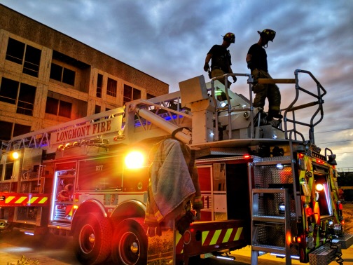 fire truck engine apartments ladder