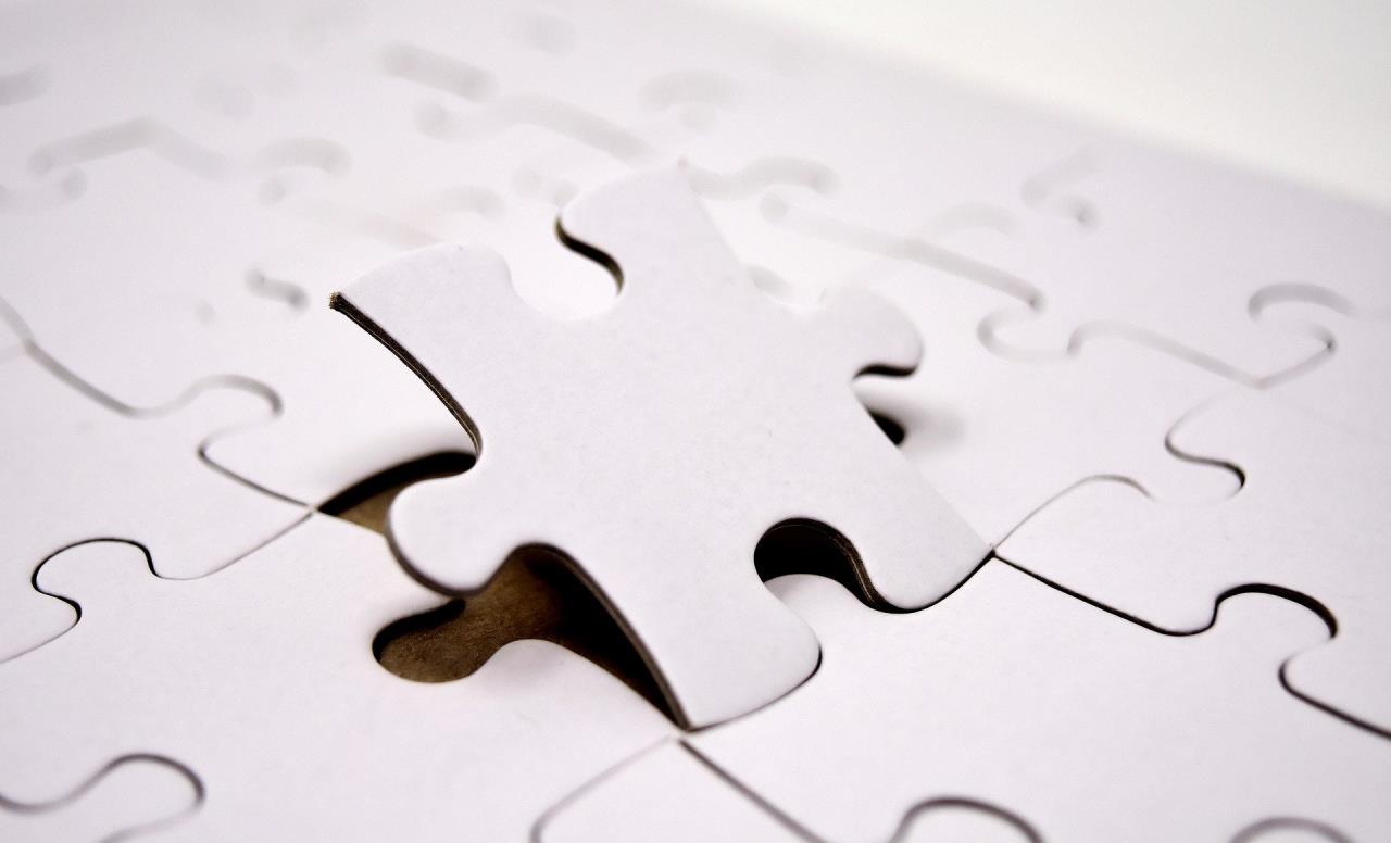 Puzzle Piece Fitting in Place