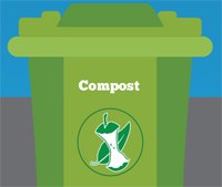compost bin closeup