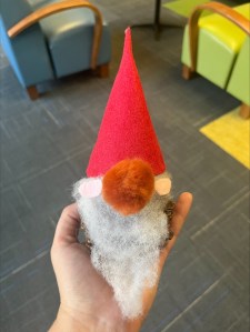 Gnome craft at the Longmont Library