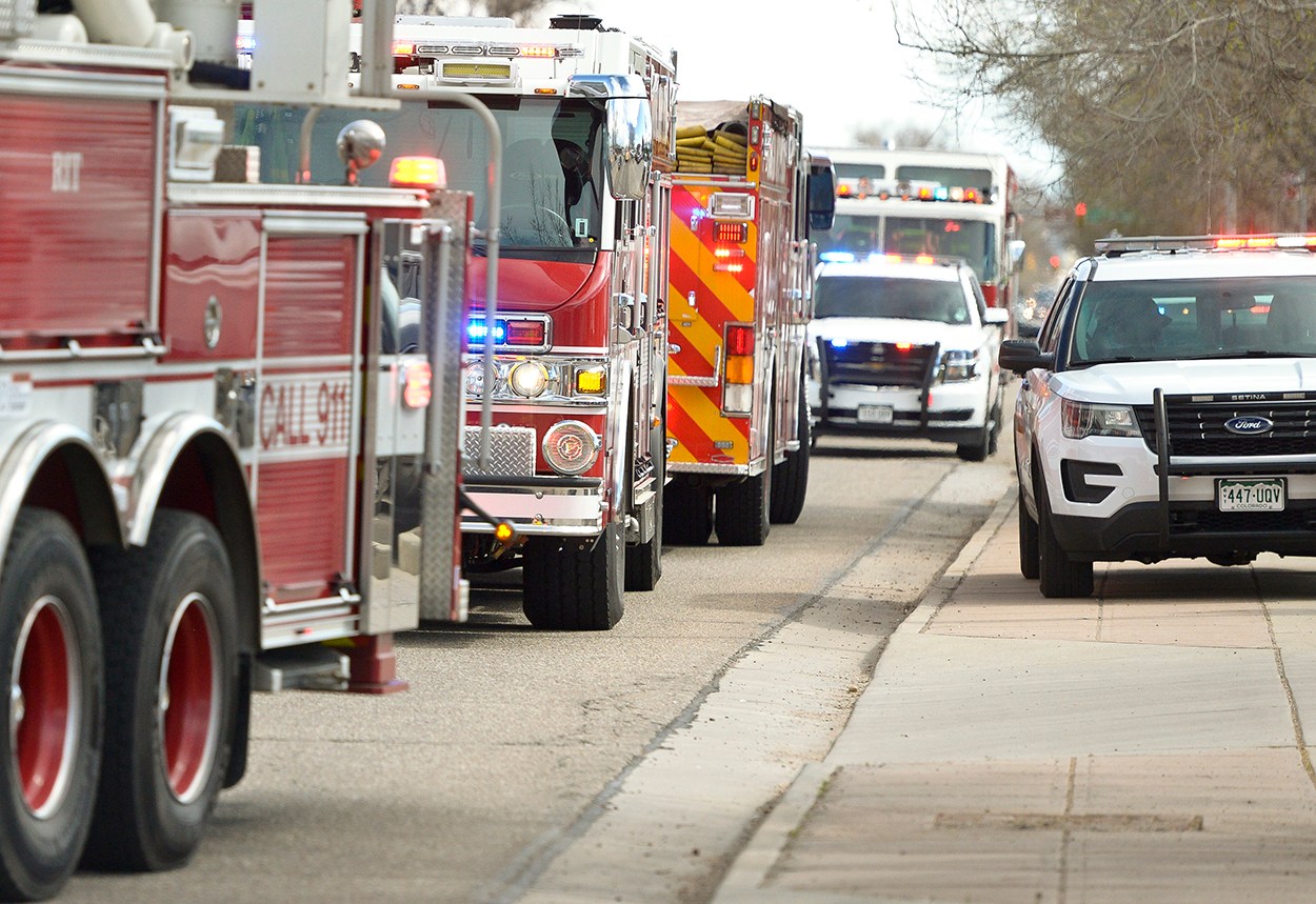 Police and Fire responding to emergency