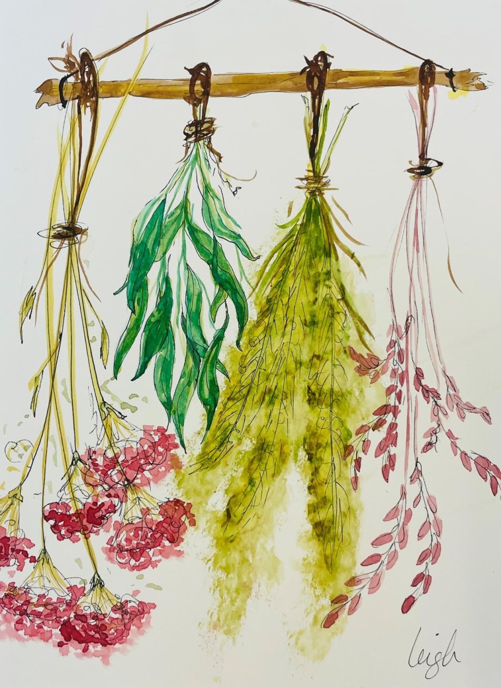 Art & Sip: Dried Herbs & Flowers Watercolor