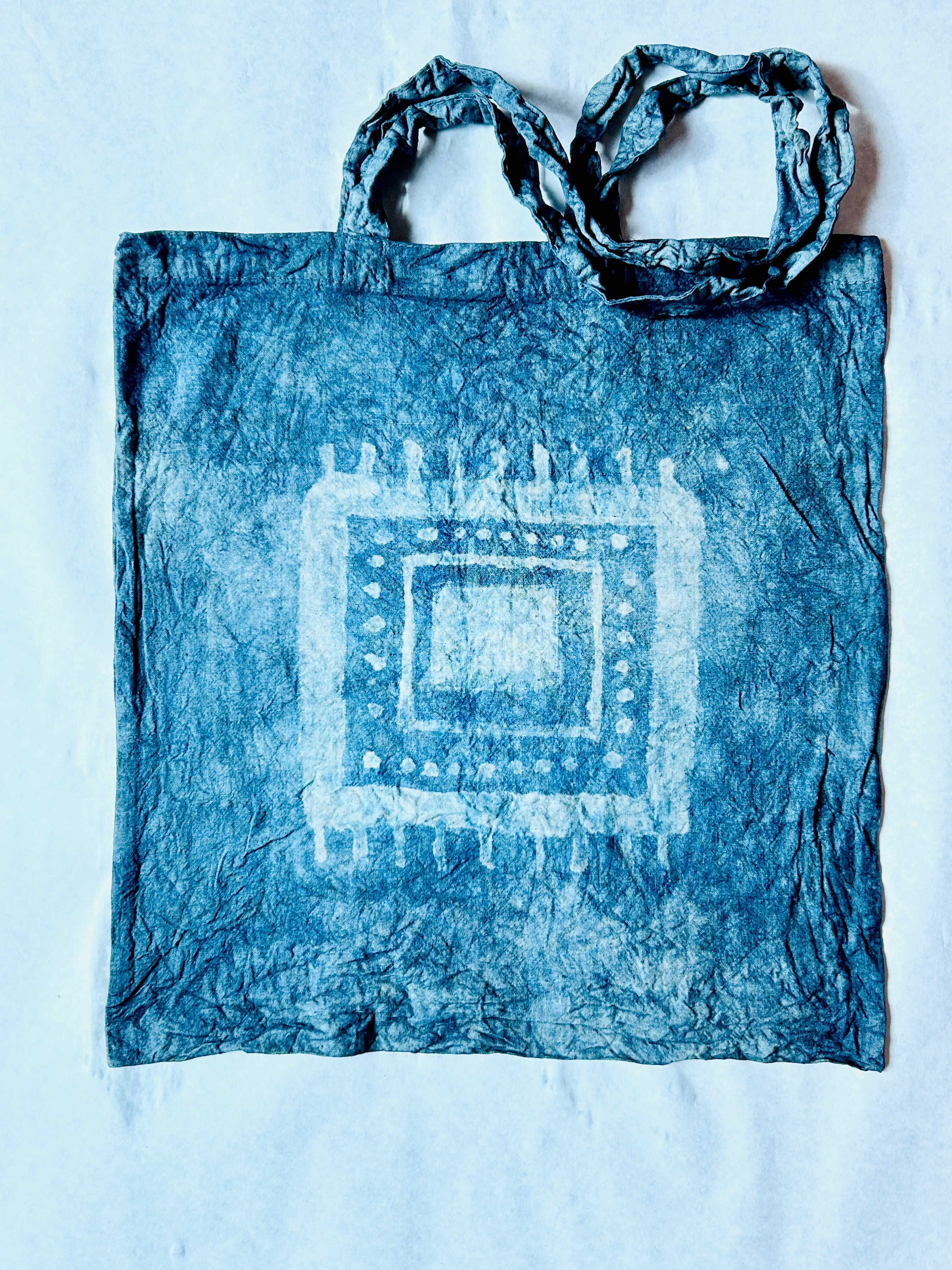 Indigo (blue) dyed tote bag