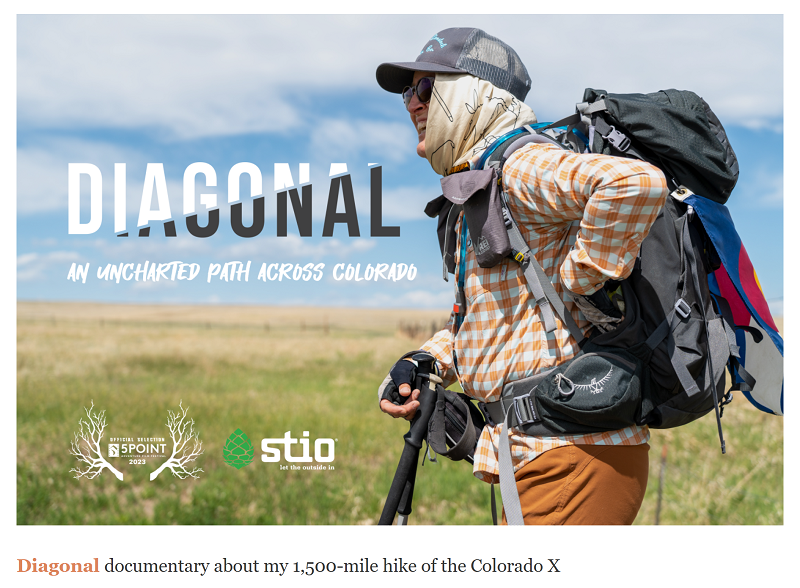 Diagonal documentary about my 1,500-mile hike of the Colorado X