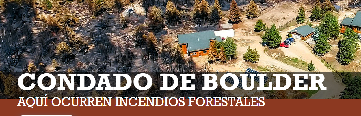 Condado de Boulder Aquí ocurren incendios forestales