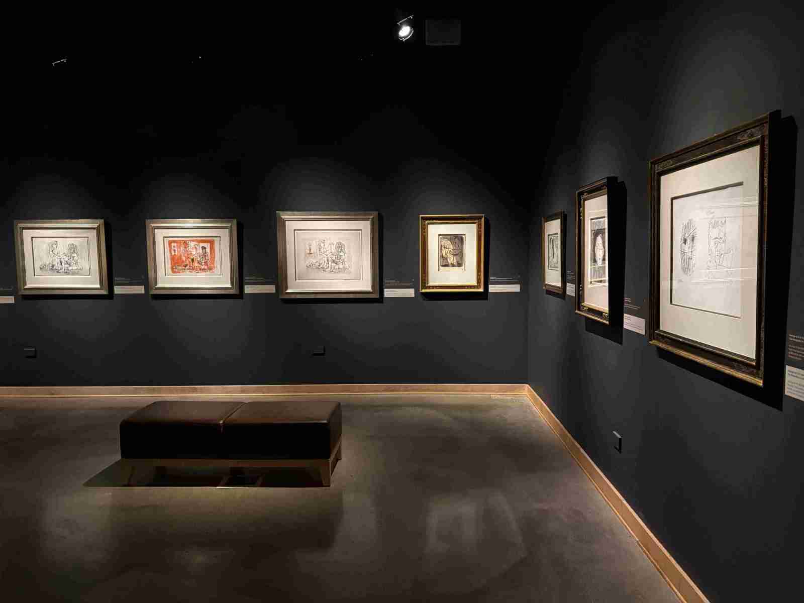 Framed Picasso art on a wall