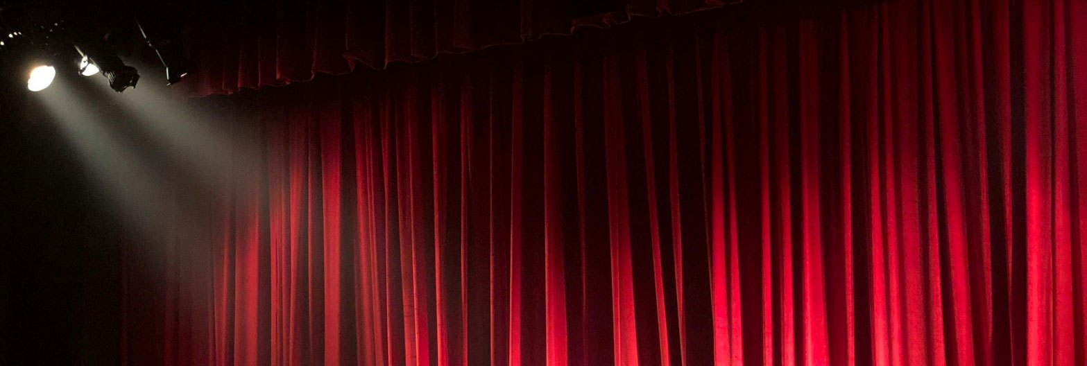red curtain theater image