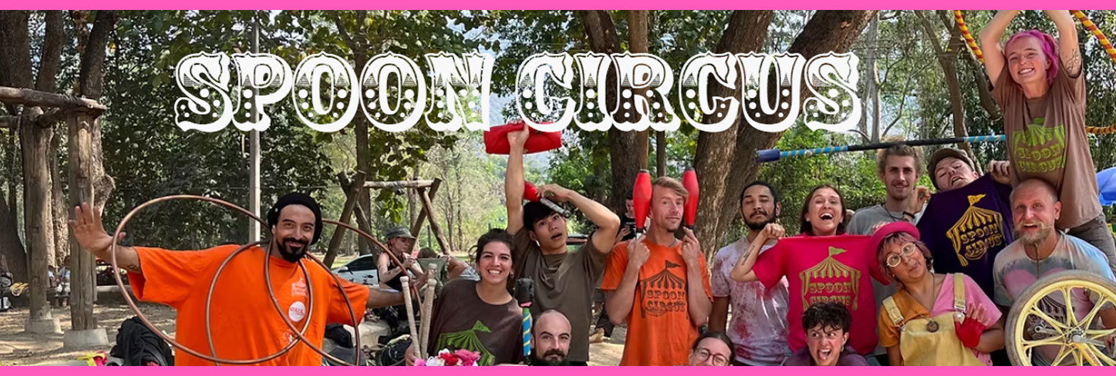 promo image of the cast of performers in spoon curcus