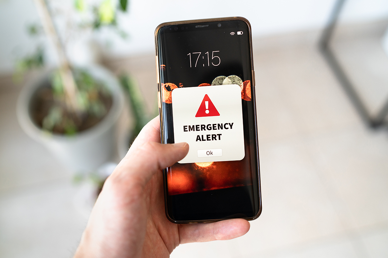 Sign up for emergency notification alerts