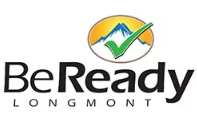 loo for be ready Longmont with a mountain and a green check mark