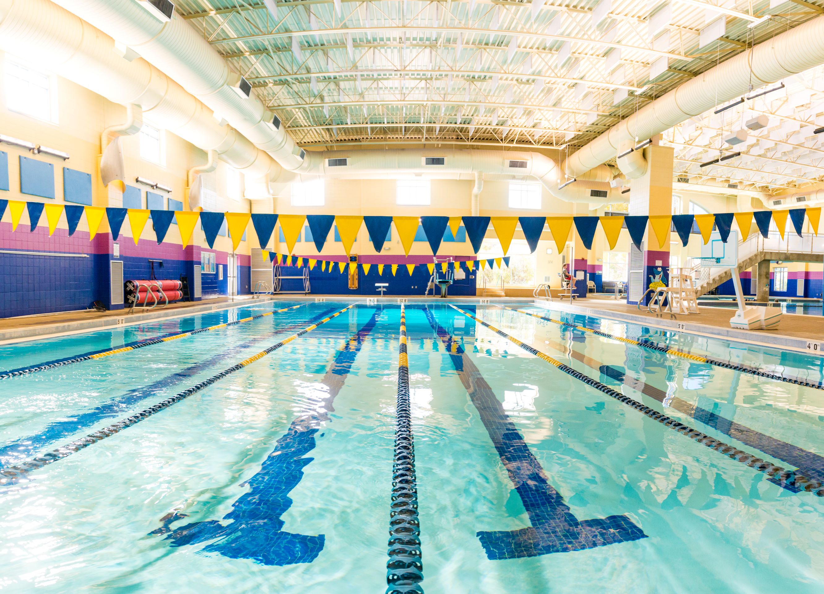 photo of the swimming lanes at the LRC