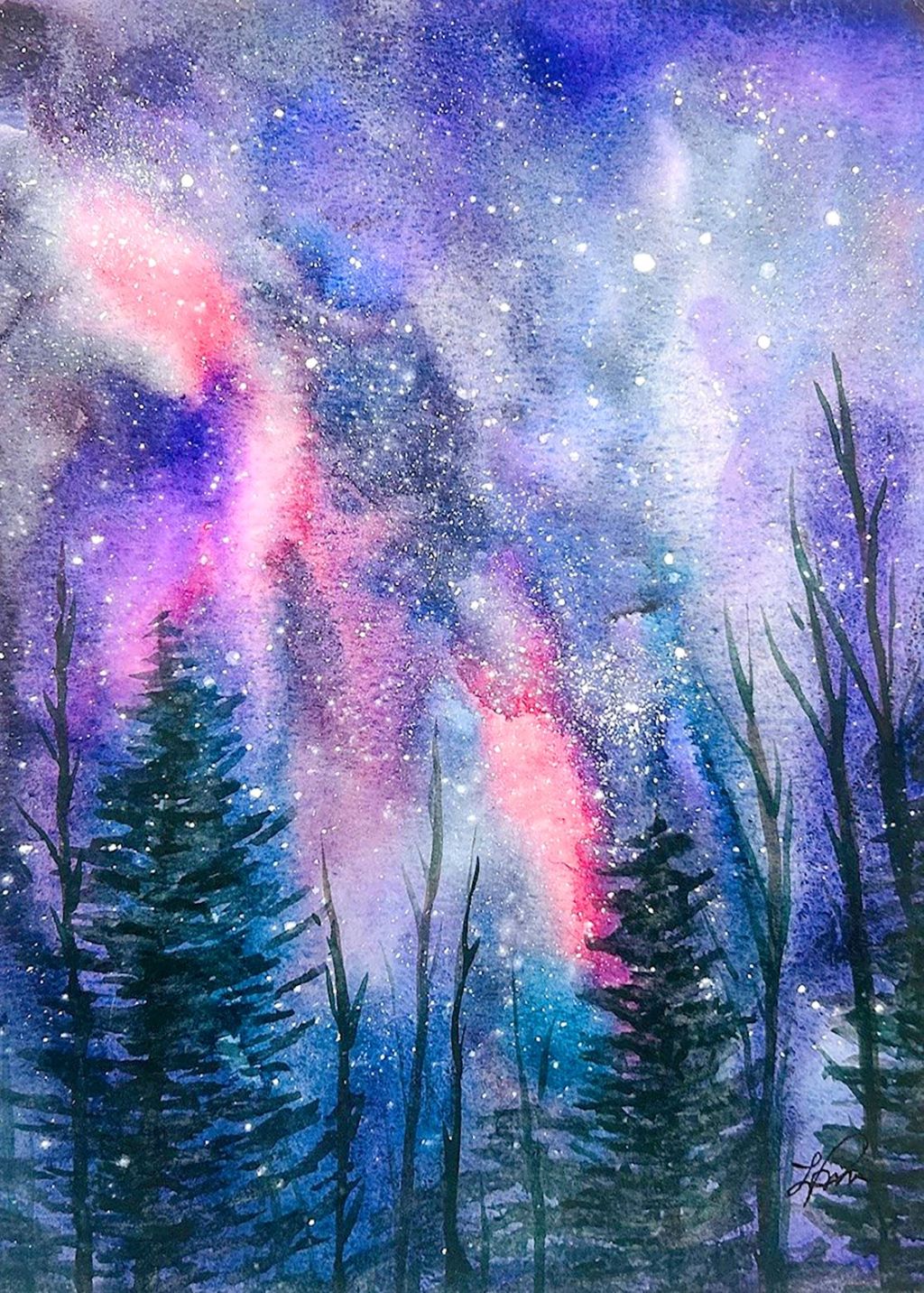 Art & Sip: Night Sky Watercolor