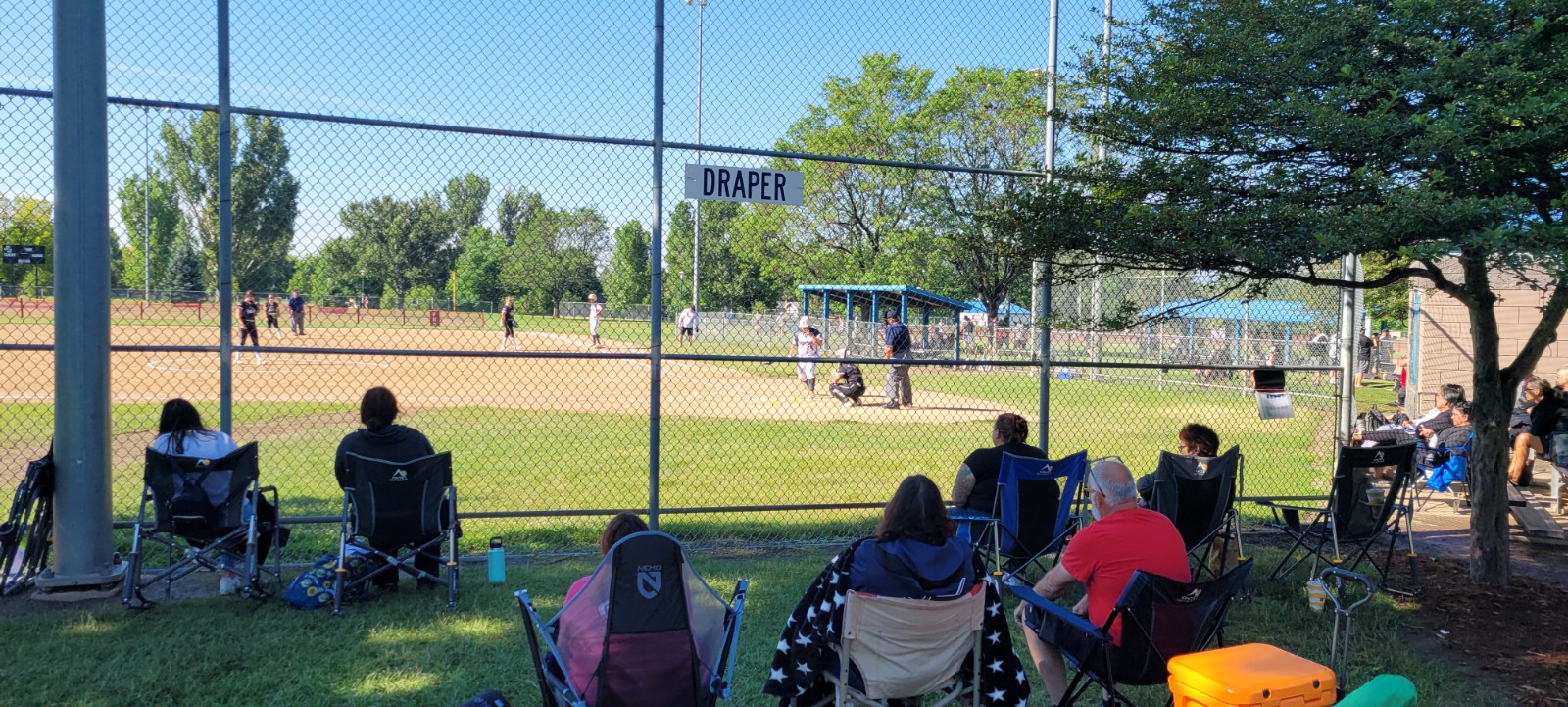 people watching a baseball game