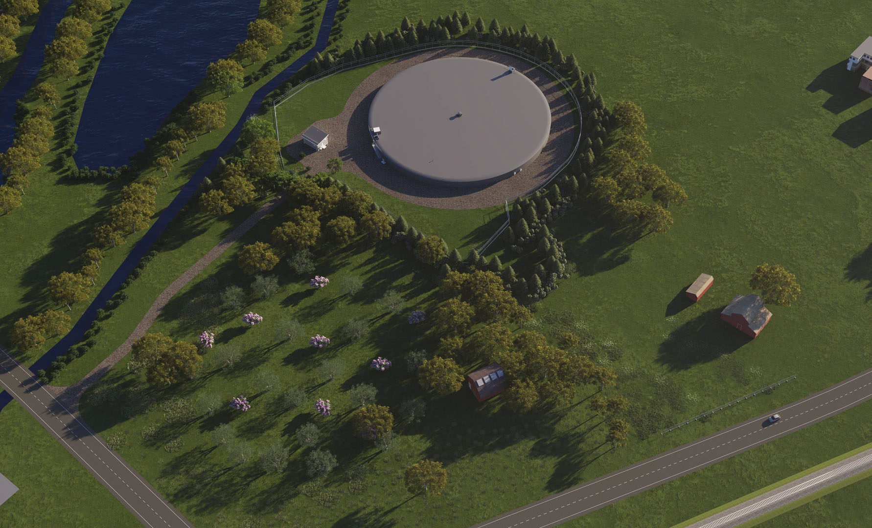 Rendering of proposed tank as seen from above.
