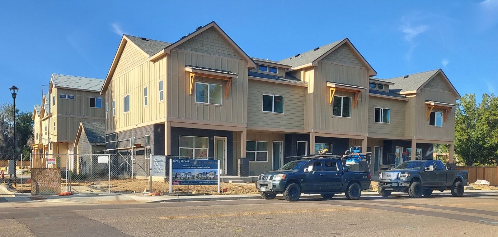 Terry Street Townhomes under construction