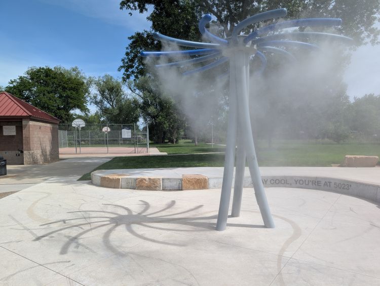 Cool Down at Lanyon Park's New Mist Sprayer