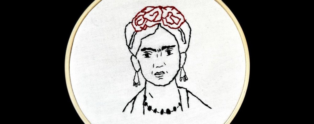 Art & Sip: Embroidery Frida Portrait
