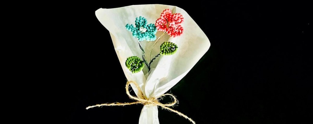 Art & Sip: French Beading Bouquet